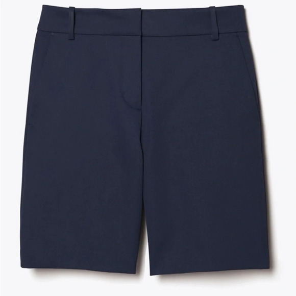 NWOT Tory Burch Sport Tech Twill Golf Shorts Navy Size 4 - Picture 3 of 10